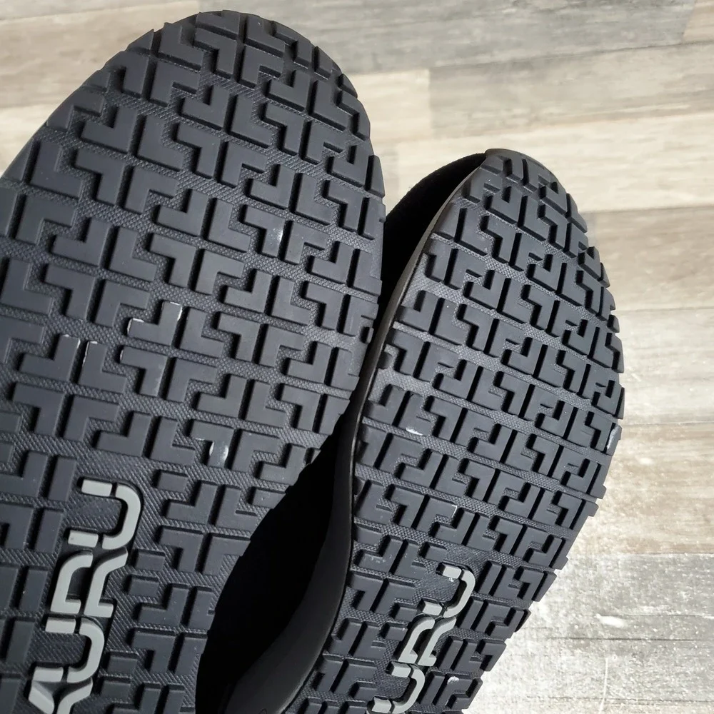 KURU Apogee‎ Shoes Sz 12 Jet Black Storm Gray Mesh Lace